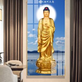 Tranh Tượng Phật A Di Đà Vàng