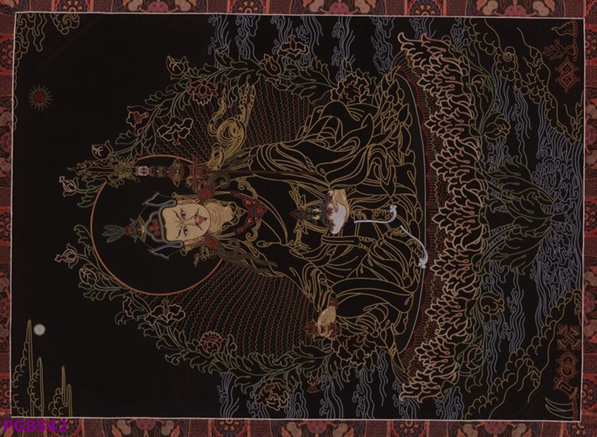 Tranh Phật Mật Tông Mandala – Xưởng Tranh Tân Thành Tranh Phật Mật Tông Mandala bố cục đối xứng nhiều màu